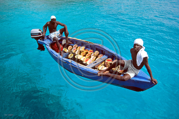 Conch Salesmen in the Grenadines