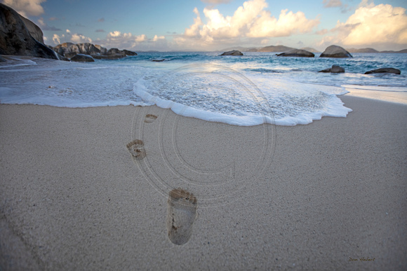 Little Trunk Bay Footprints, Virgin Gorda, BVI