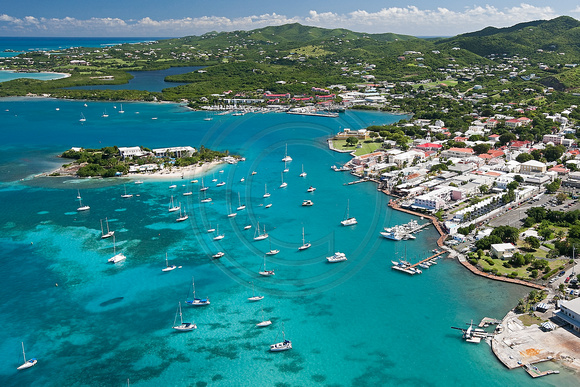 Christiansted aerial. St Croix