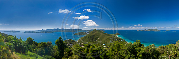 Islands Panorama from Tortola, BVI